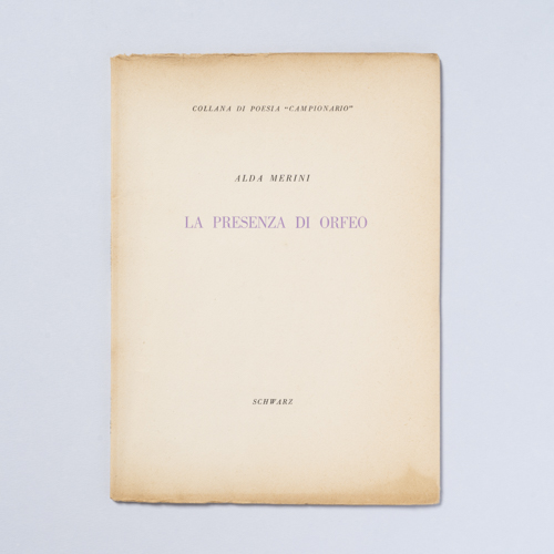 scaldasolebooks La presenza di Orfeo - Merini Alda