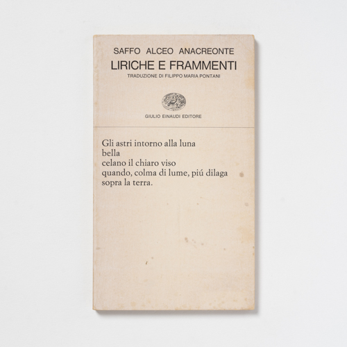 scaldasolebooks Liriche e frammenti - Saffo, Alceo, Anacreonte