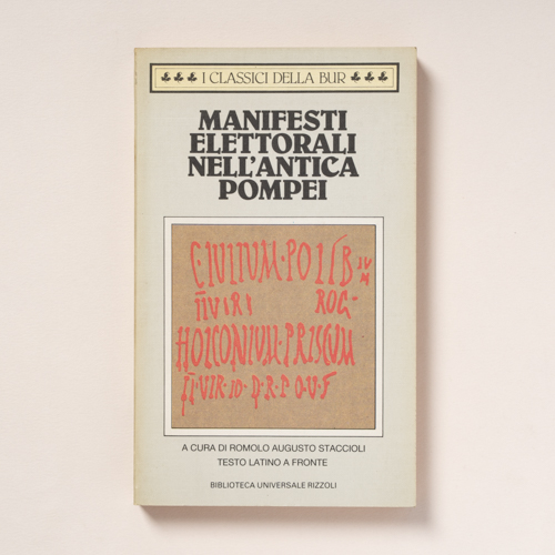 scaldasolebooks Manifesti elettorali nell'antica Pompei - Staccioli Romolo Augusto (a cura di)