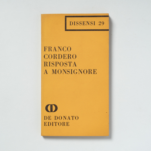 scaldasolebooks Risposta a Monsignore - Cordero Franco