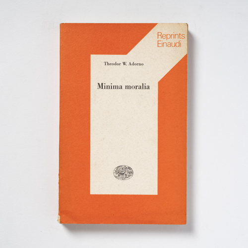 scaldasolebooks Minima moralia - Adorno Theodor W.