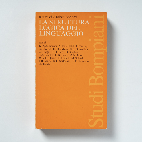 scaldasolebooks La struttura logica del linguaggio - Bonomi Andrea (a cura di)