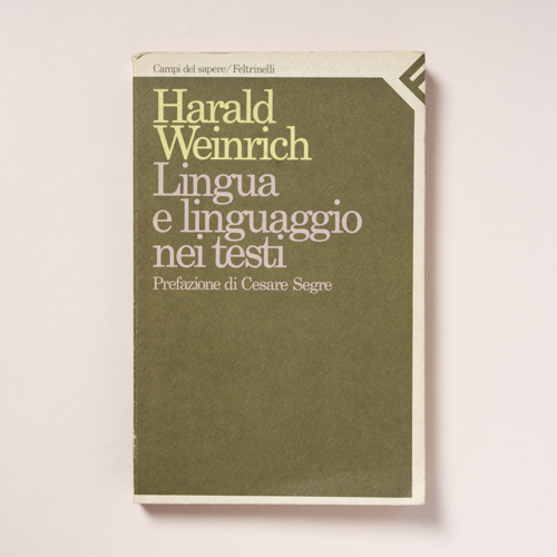 scaldasolebooks Lingua e linguaggio nei testi - Weinrich Harald