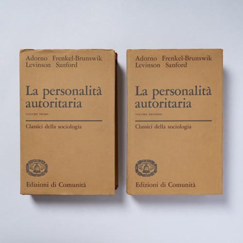 scaldasolebooks La personalità autoritaria (2 volumi) - AA. VV.
