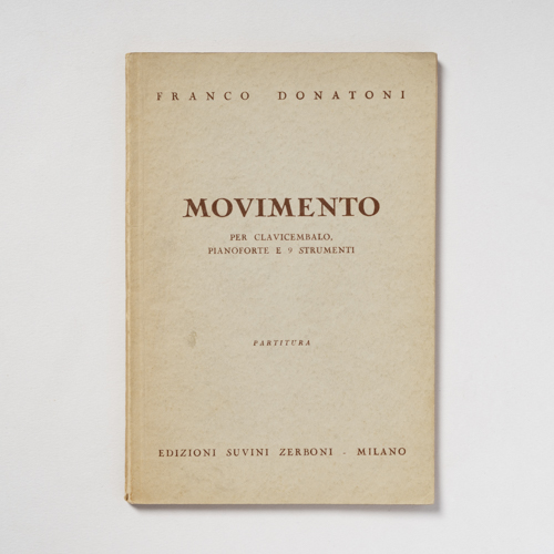 scaldasolebooks Movimento per clavicembalo, pianoforte e 9 strumenti. Partitura - Donatoni Franco
