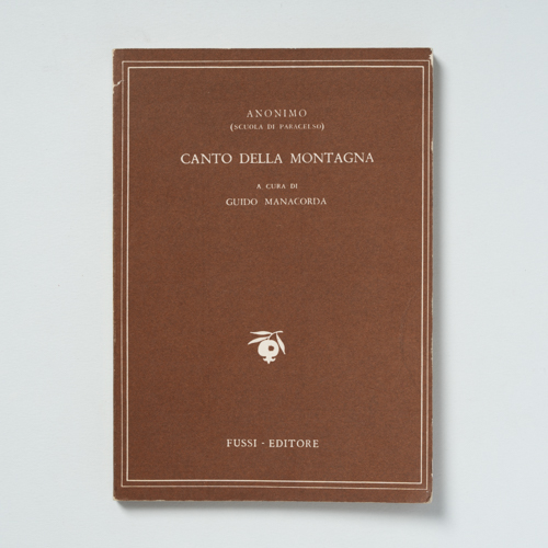 scaldasolebooks Canto della montagna (Berglied) - Anonimo (scuola di Paracelso)