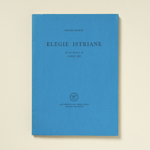 scaldasolebooks Elegie istriane - Marin Biagio