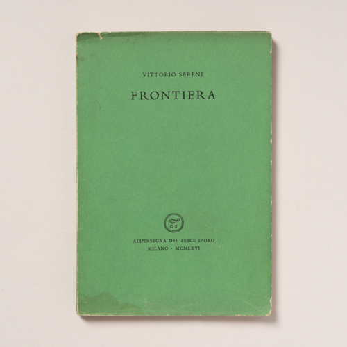 scaldasolebooks Frontiera - Sereni Vittorio