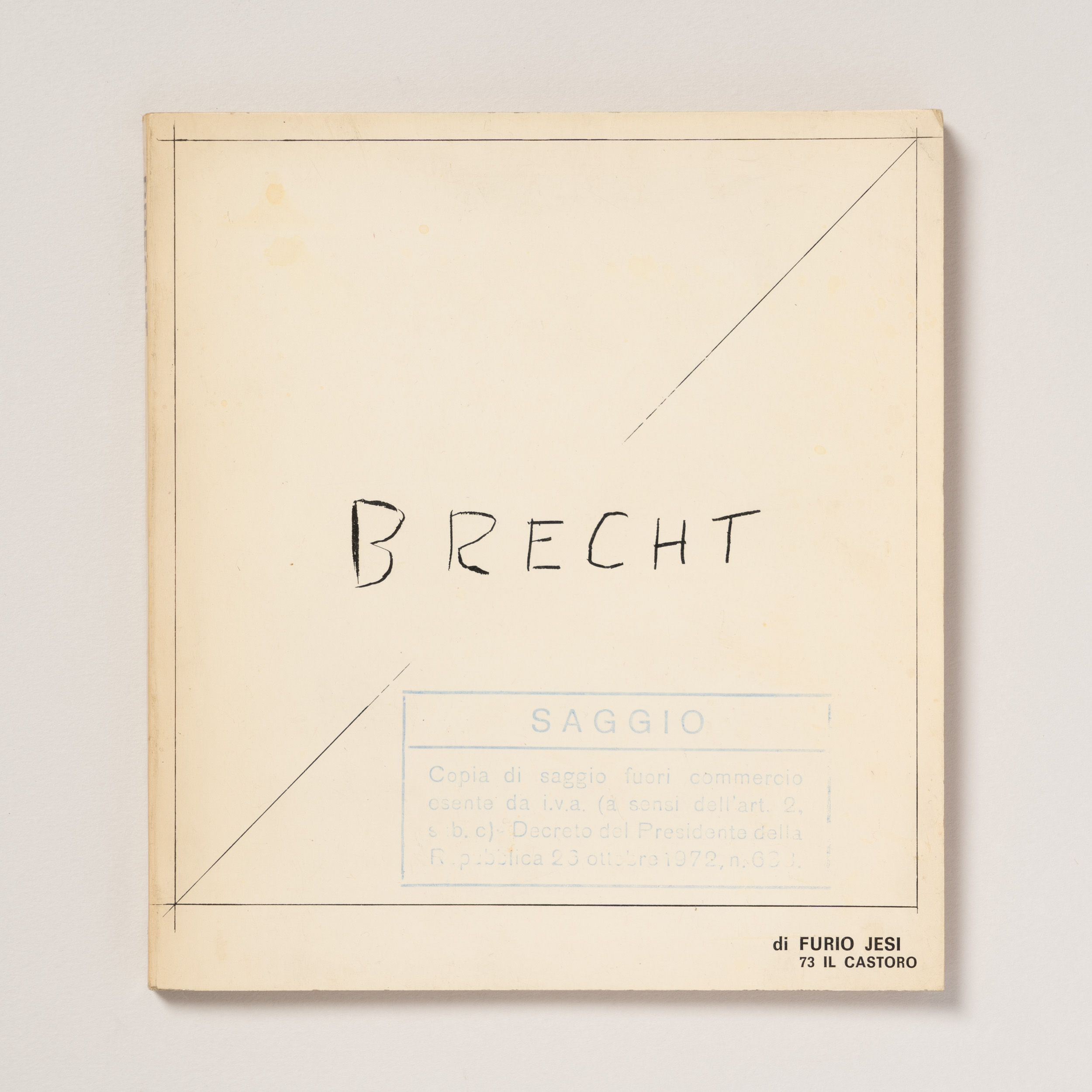 scaldasole-books-brecht-di-furio-jesi-il-castoro-n-73